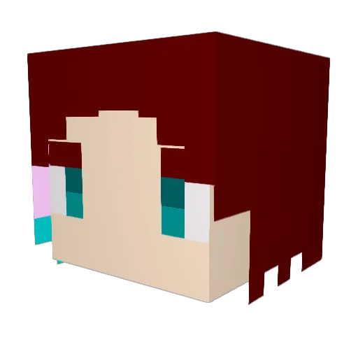 kobunyann Minecraft avatar head, 3D render