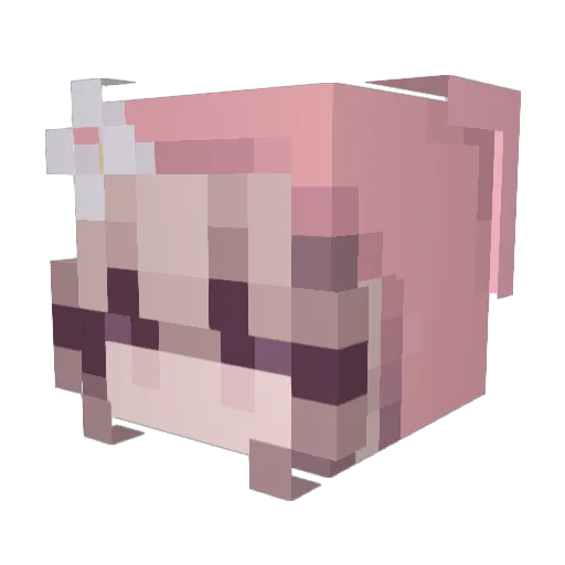 kobutzz Minecraft avatar head, 3D render