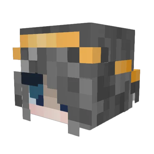 kociepyry Minecraft avatar head, 3D render