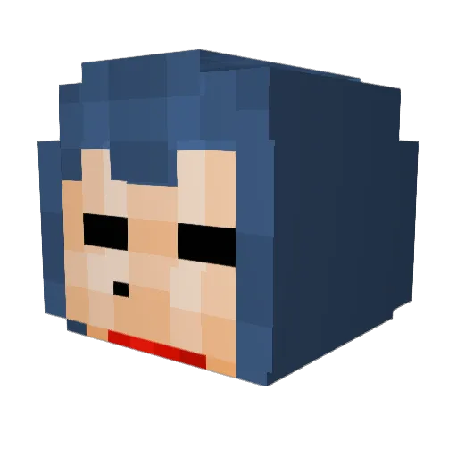 koconut12 Minecraft avatar head, 3D render