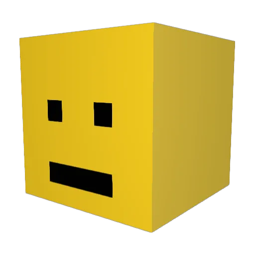 koda_kku Minecraft avatar head, 3D render