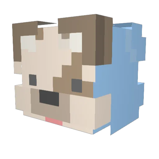 kodadi_cafer Minecraft avatar head, 3D render