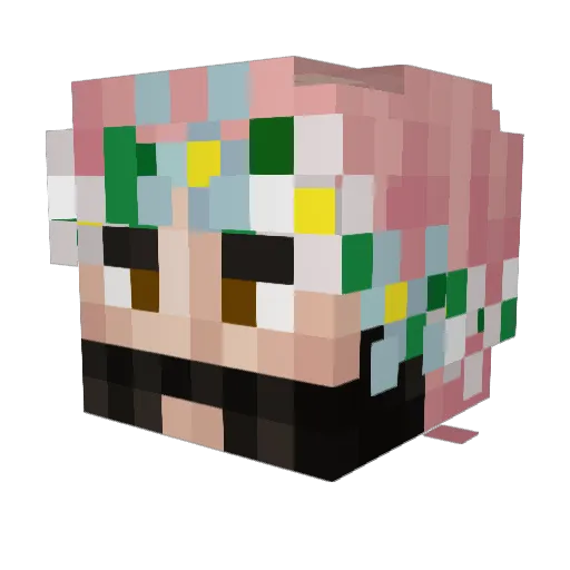kodazer Minecraft avatar head, 3D render