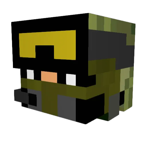 kodec35 Minecraft avatar head, 3D render
