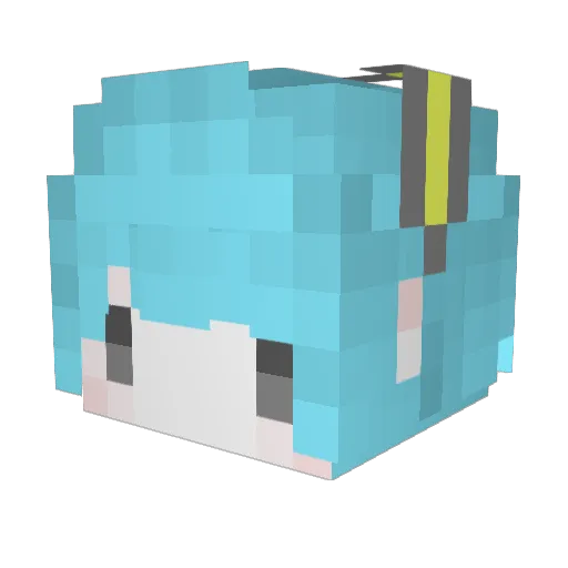 kodie19 Minecraft avatar head, 3D render