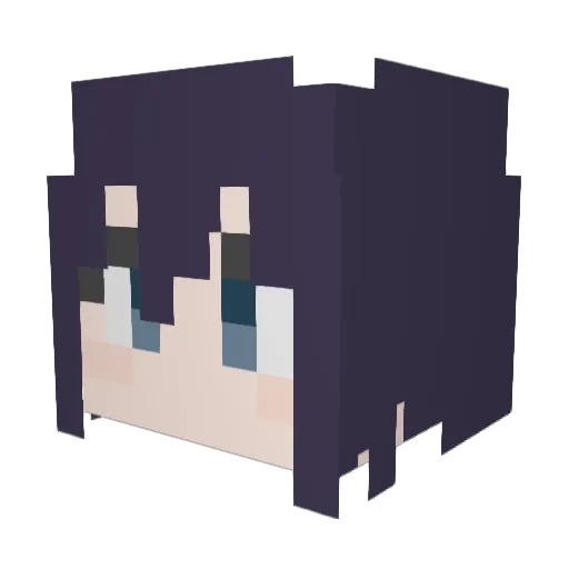 kodoku_solop Minecraft avatar head, 3D render