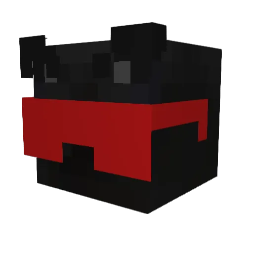kodorid Minecraft avatar head, 3D render