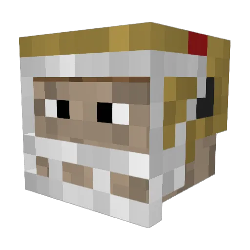 kodovce Minecraft avatar head, 3D render