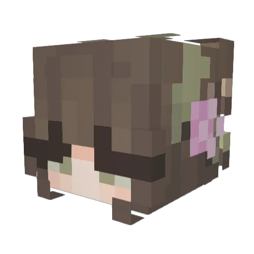 kodxku_ Minecraft avatar head, 3D render