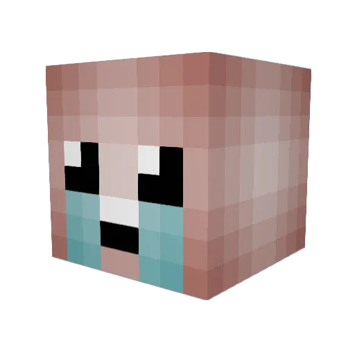 koeabi Minecraft avatar head, 3D render