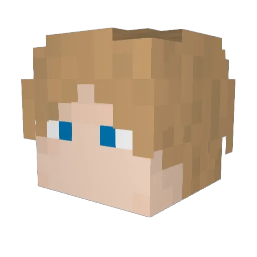 koeeen Minecraft avatar head, 3D render