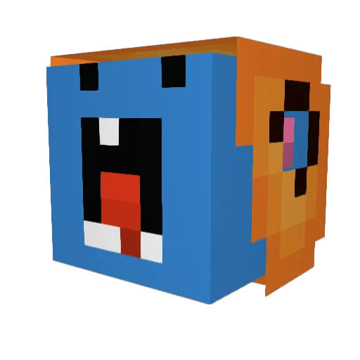 koeienoor13 Minecraft avatar head, 3D render