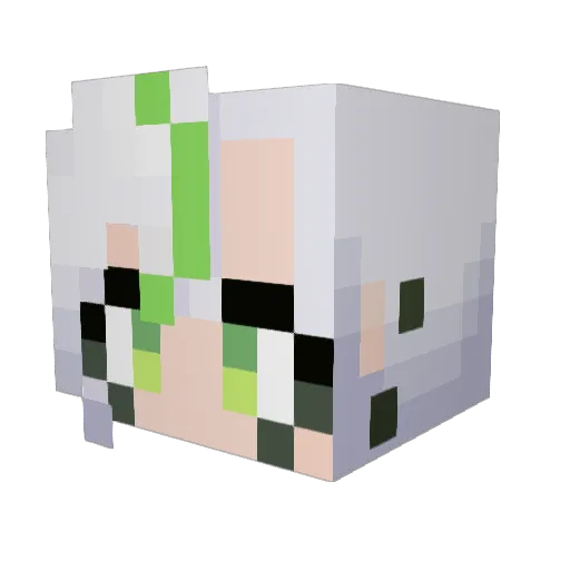 koekodayo Minecraft avatar head, 3D render