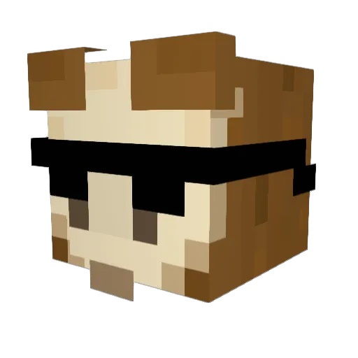 koenlego Minecraft avatar head, 3D render