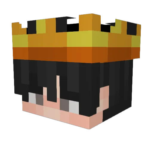 koffret Minecraft avatar head, 3D render