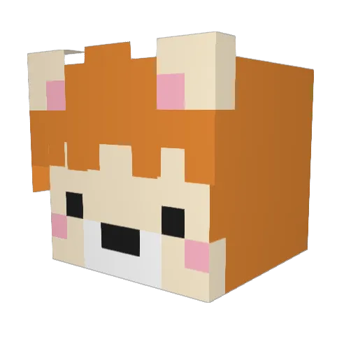 kogmaM Minecraft avatar head, 3D render