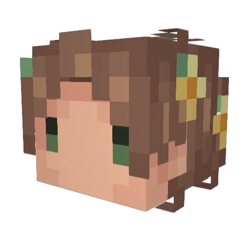 kogoosemi Minecraft avatar head, 3D render
