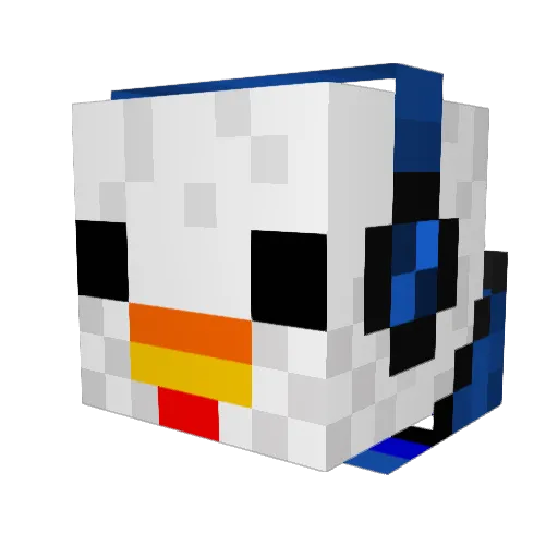kogucik2000 Minecraft avatar head, 3D render