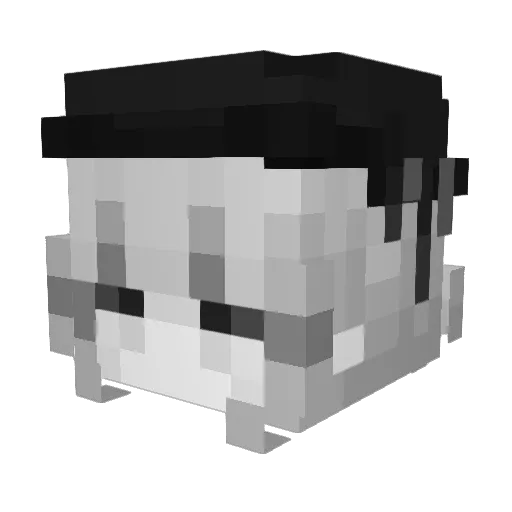 kohacu Minecraft avatar head, 3D render