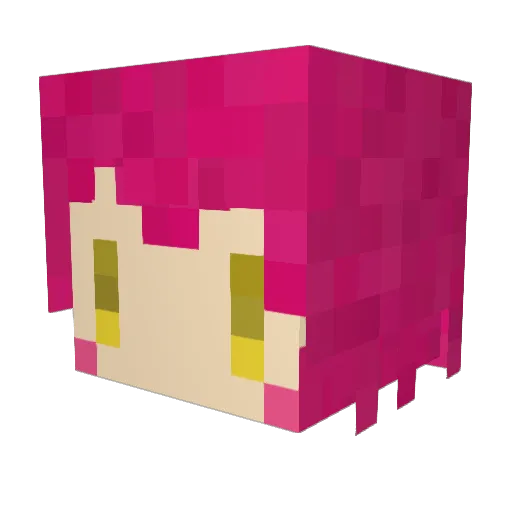 kohakky Minecraft avatar head, 3D render