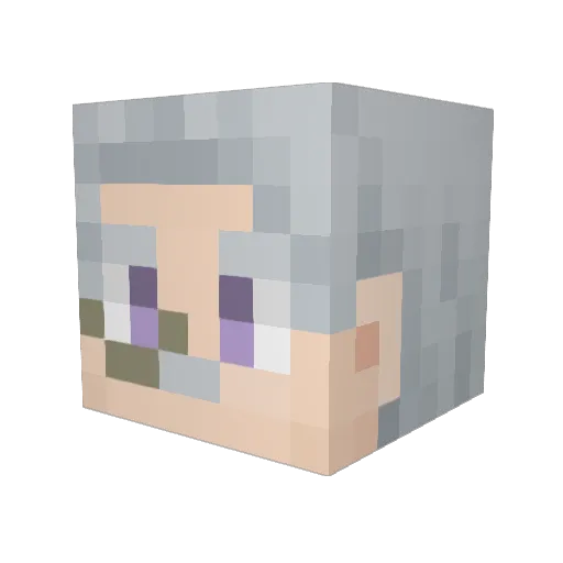 kohamako Minecraft avatar head, 3D render