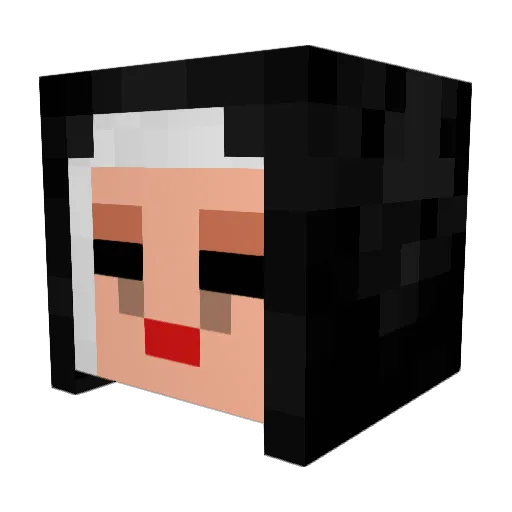 kohitoma Minecraft avatar head, 3D render