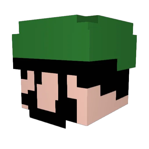 kohiz Minecraft avatar head, 3D render