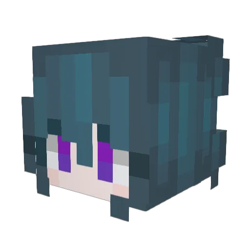 koi9ia Minecraft avatar head, 3D render