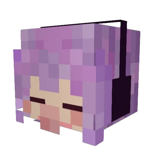 koifische Minecraft avatar head, 3D render