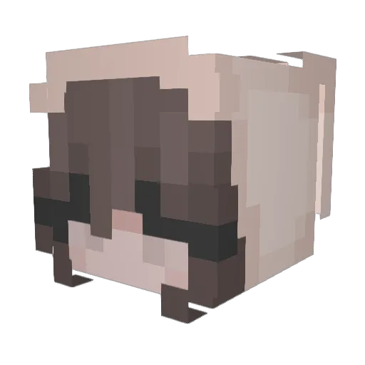 koiflop Minecraft avatar head, 3D render