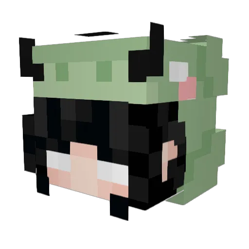 koijyu Minecraft avatar head, 3D render
