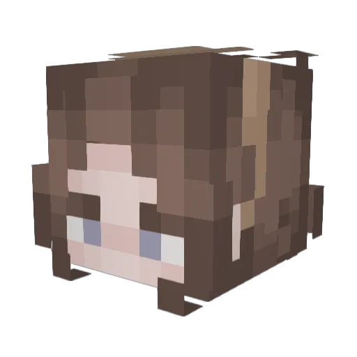 koimolly Minecraft avatar head, 3D render