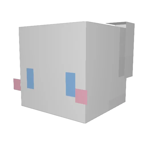 koinch_ Minecraft avatar head, 3D render