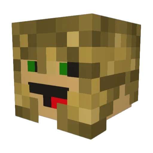 koinster Minecraft avatar head, 3D render