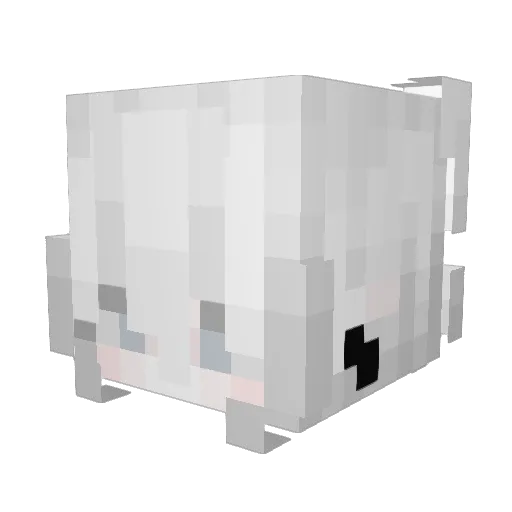 koinushu Minecraft avatar head, 3D render