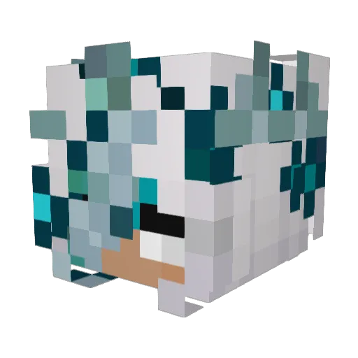 koious Minecraft avatar head, 3D render