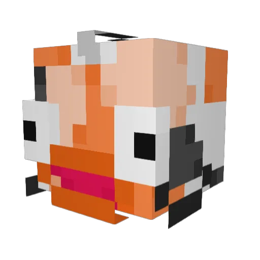 koitus Minecraft avatar head, 3D render
