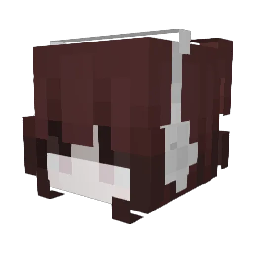 koius Minecraft avatar head, 3D render
