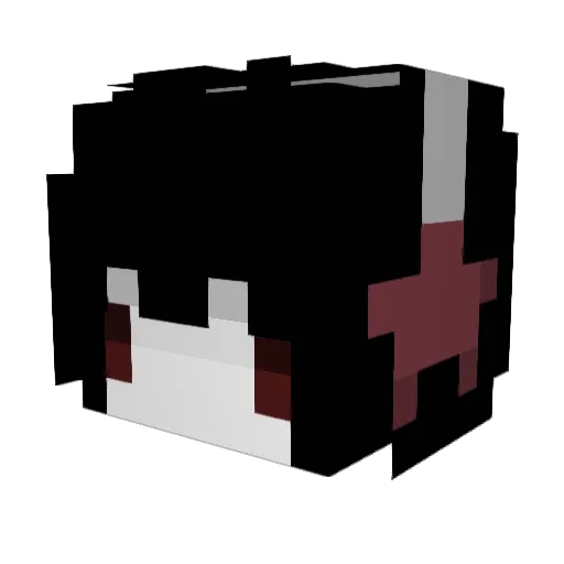 koizaruu Minecraft avatar head, 3D render