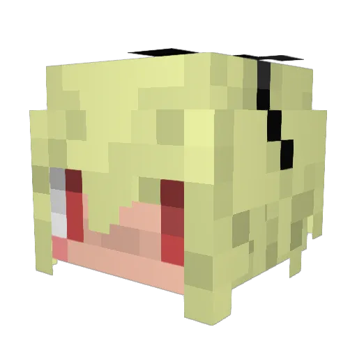 koji1230 Minecraft avatar head, 3D render