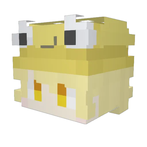 koji9585 Minecraft avatar head, 3D render
