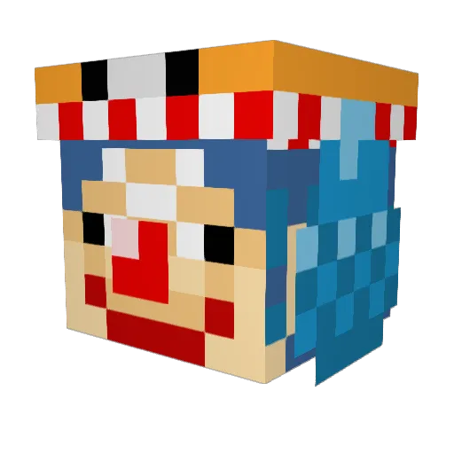 koji_yama Minecraft avatar head, 3D render