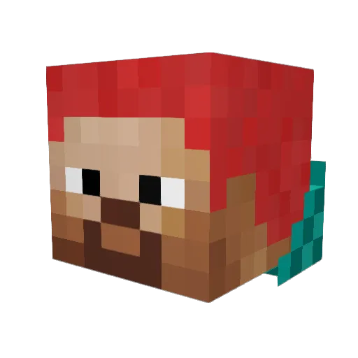 kojik1 Minecraft avatar head, 3D render