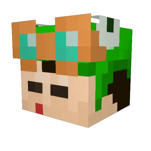 kojivraglol Minecraft avatar head, 3D render