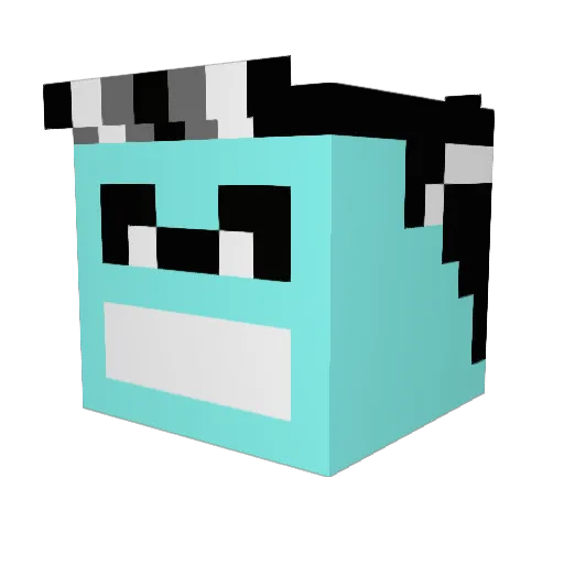kojizi Minecraft avatar head, 3D render