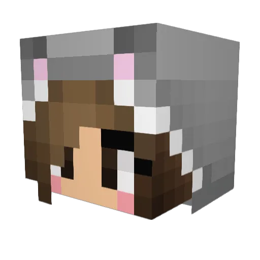 kokaCoala Minecraft avatar head, 3D render