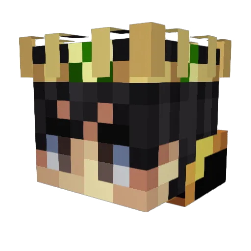 kokadix Minecraft avatar head, 3D render