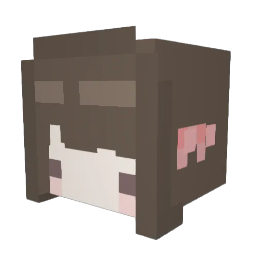 kokarid Minecraft avatar head, 3D render