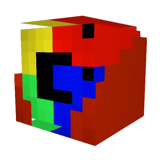 kokbo21 Minecraft avatar head, 3D render