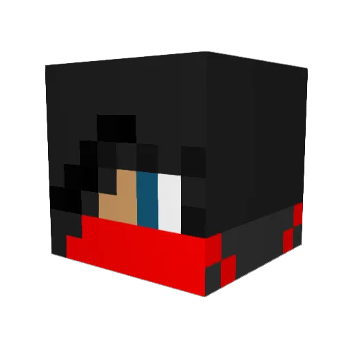 kokee14 Minecraft avatar head, 3D render